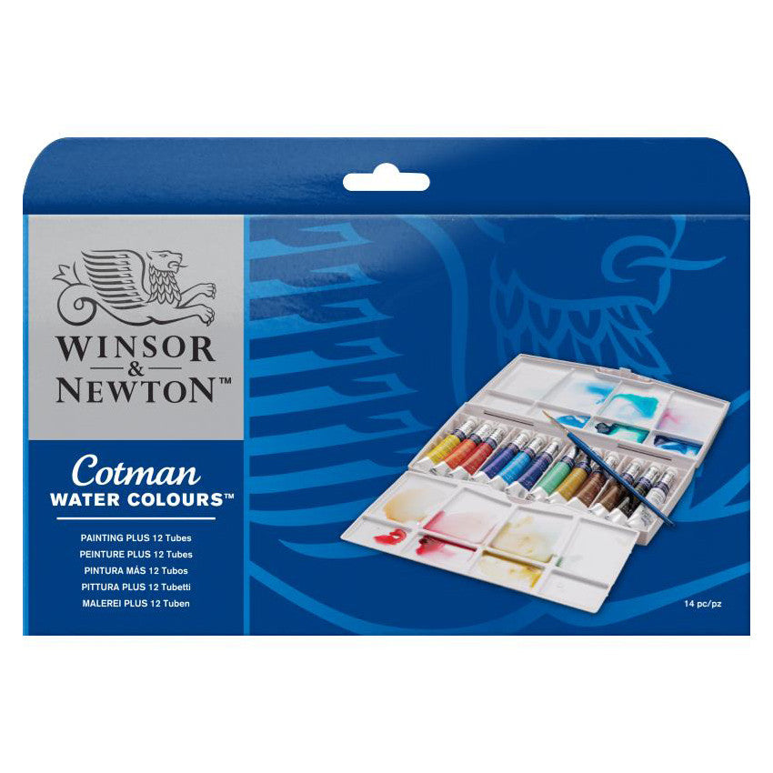 W&N Cotman Watercolour - Painting Plus Set of 12 Tubes
