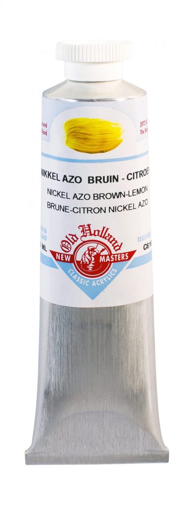 old holland acrylics nickel azo brown-lemon 60ml tube