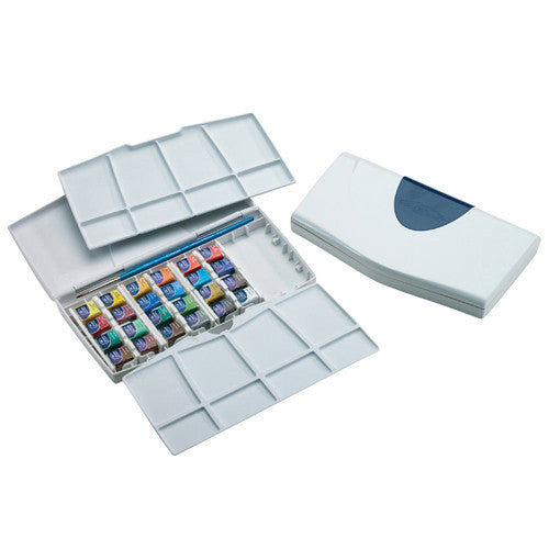 W&N Cotman Watercolour - Painting Plus Set of 24 Half Pans