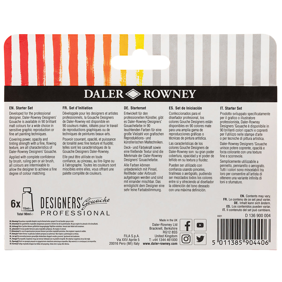 Daler Rowney Designers' Gouache - Starter Set