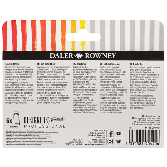 Daler Rowney Designers' Gouache - Starter Set