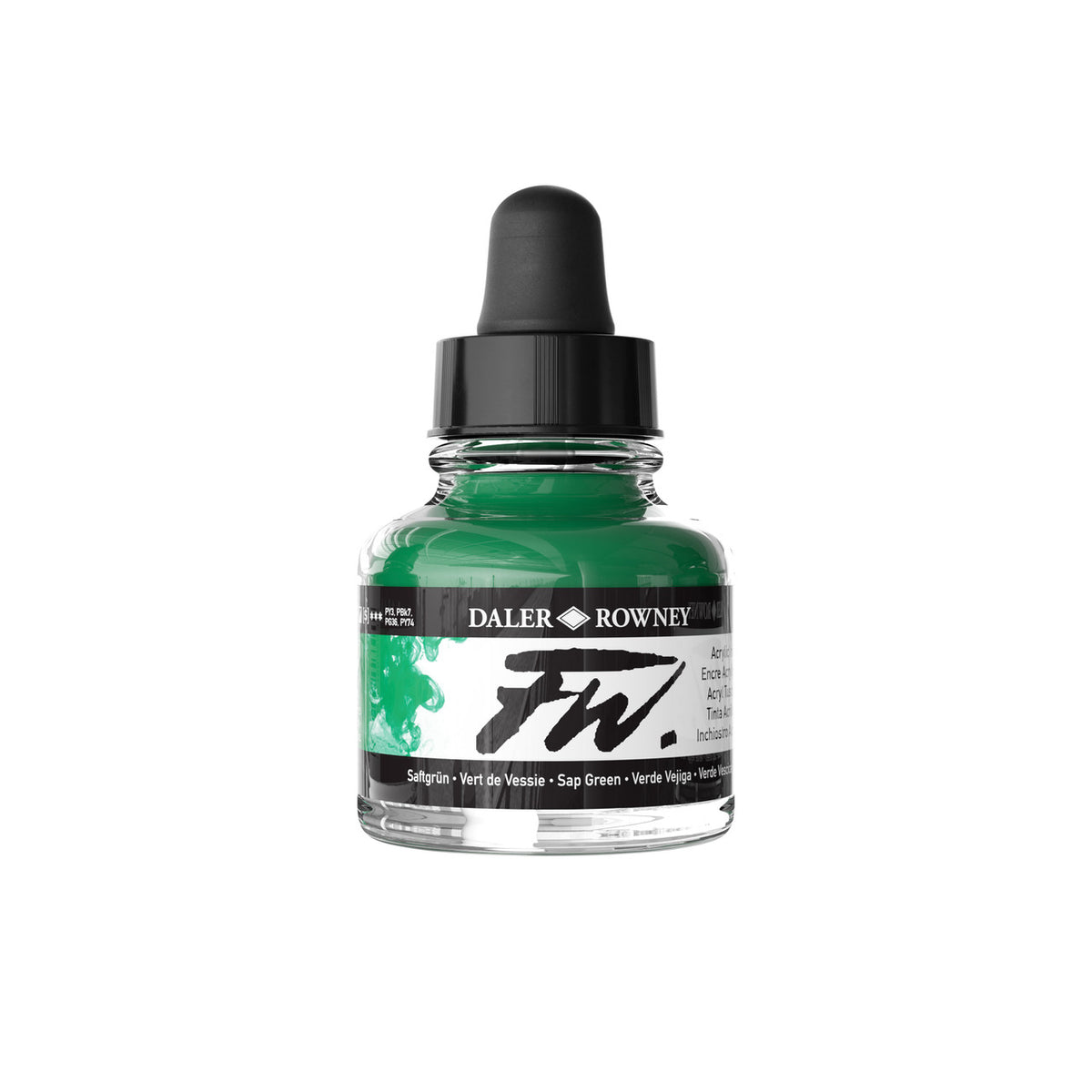 Daler Rowney FW Inks - Sap Green - 29.5ml