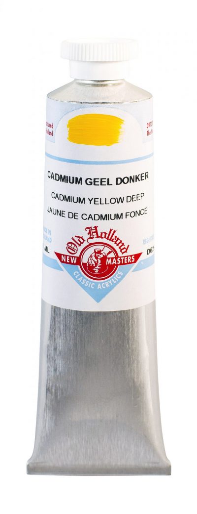 old holland acrylics cadmium yellow deep 60ml tube