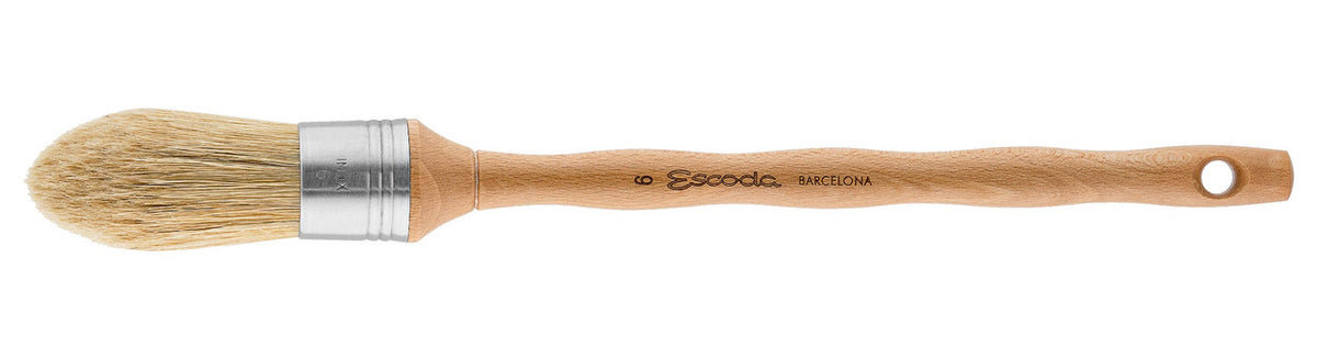 Escoda - 7600 Natural Bristle Sash Brush - Round Oval