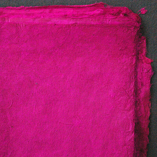 Khadi - Coloured Lokta Paper  30gsm - Fuchsia