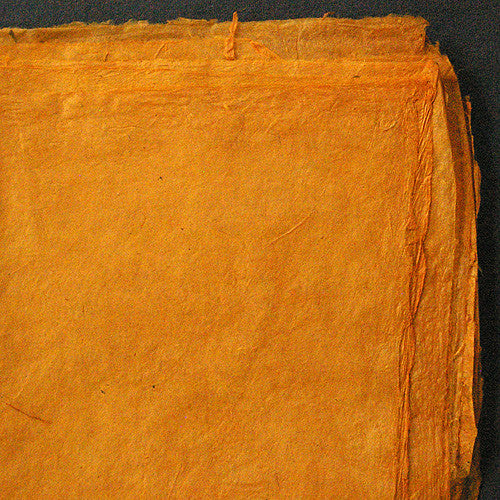 Khadi - Coloured Lokta Paper  30gsm - Saffron