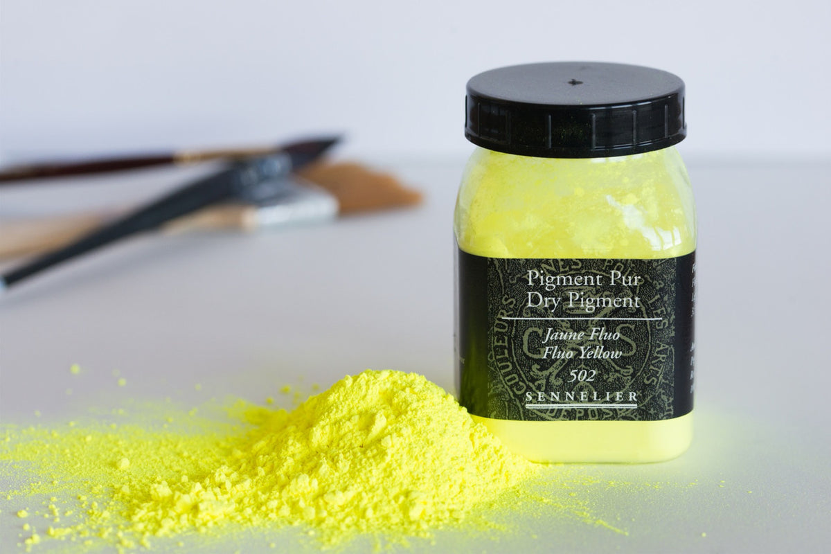 Sennelier Dry Pigments - Fluorescent Yellow 100g