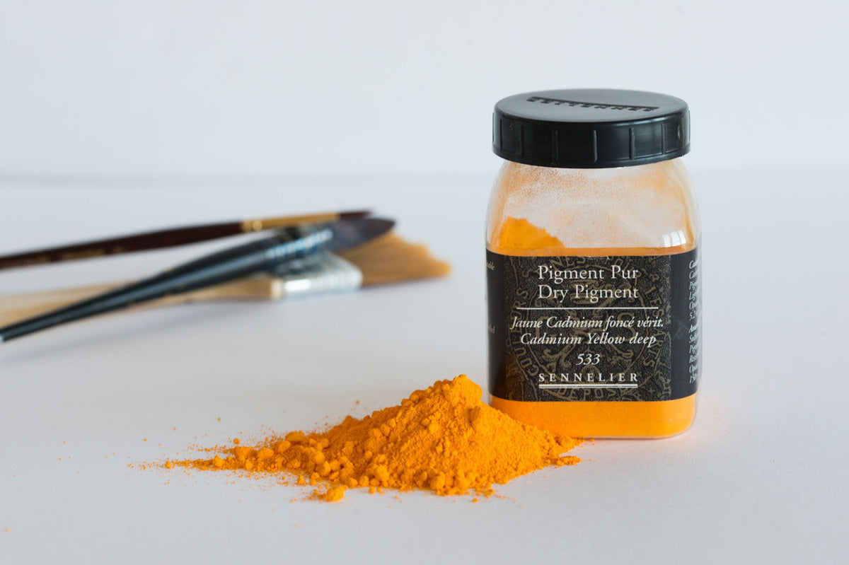 Sennelier Dry Pigments - Cadmium Yellow Deep 150g