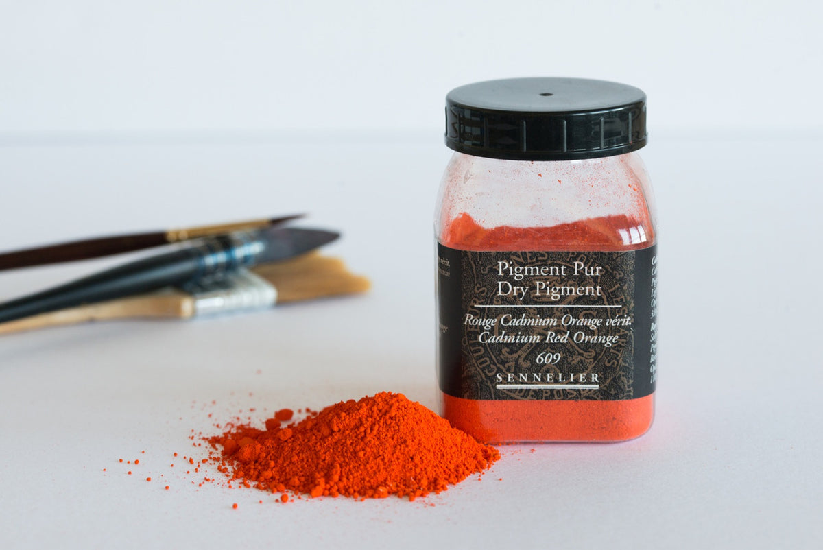 Sennelier Dry Pigments - Cadmium Red Orange 110g