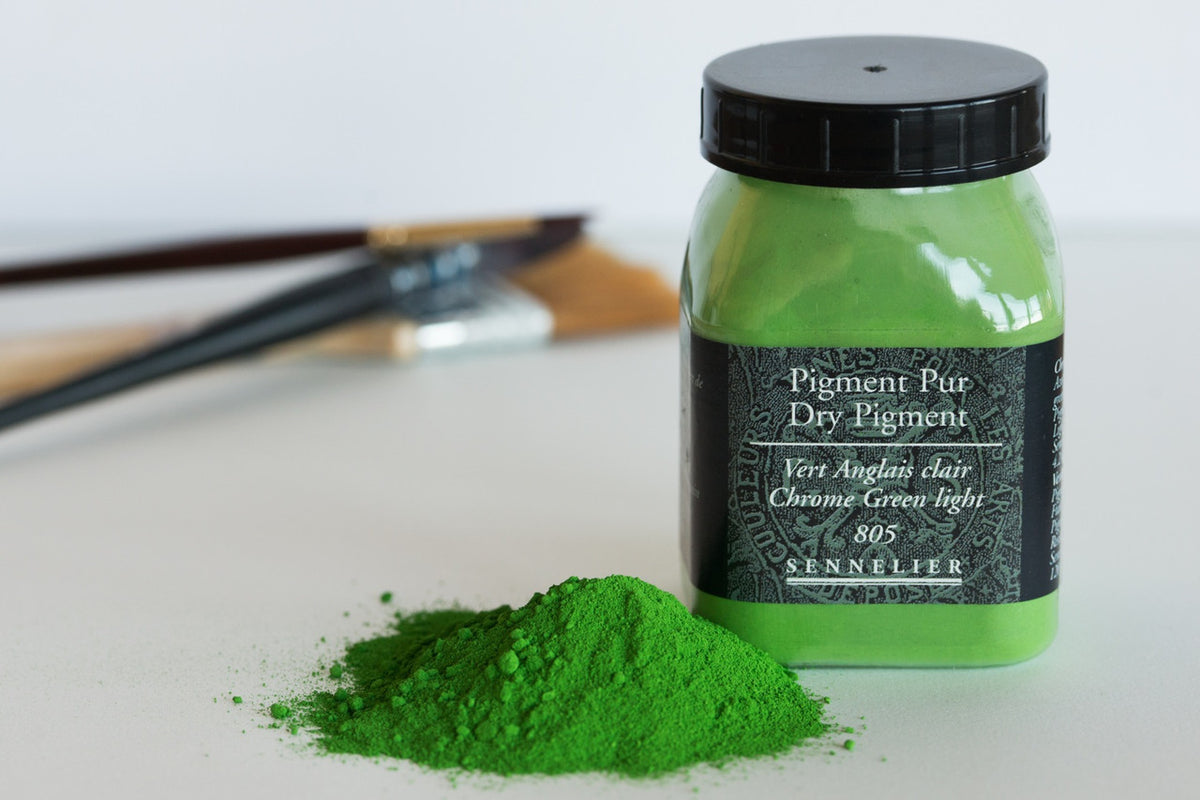 Sennelier Dry Pigments - Chrome Green Light 120g