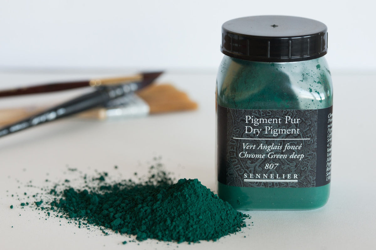 Sennelier Dry Pigments - Chrome Green Deep 130g
