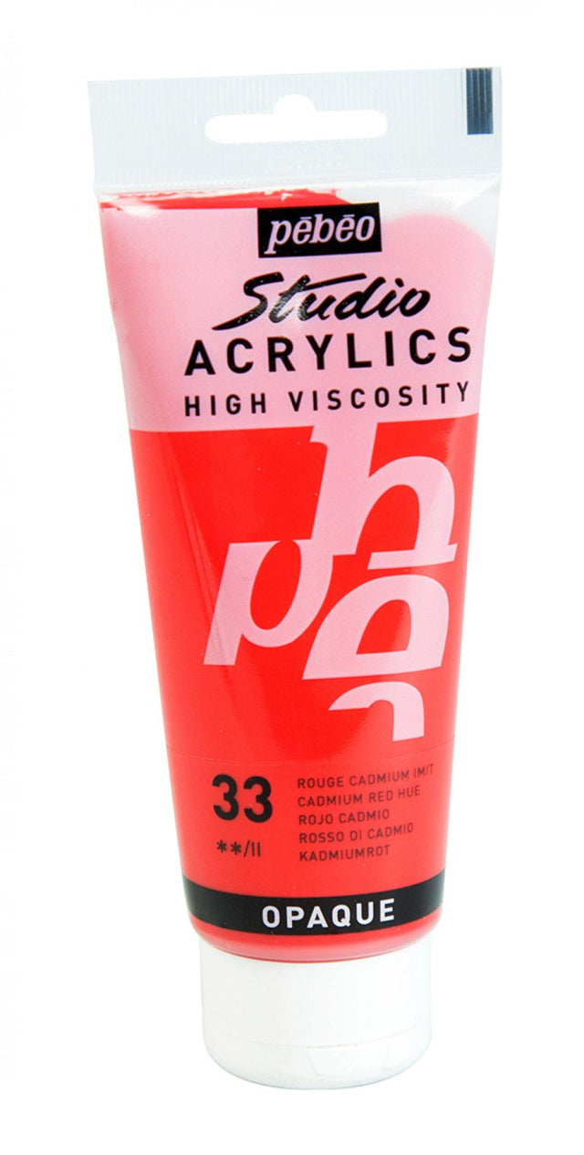 Pebeo Studio Acrylic - Cadmium Red Hue