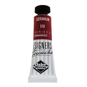 Daler Rowney Designers' Gouache - Geranium - Series D - 15ml