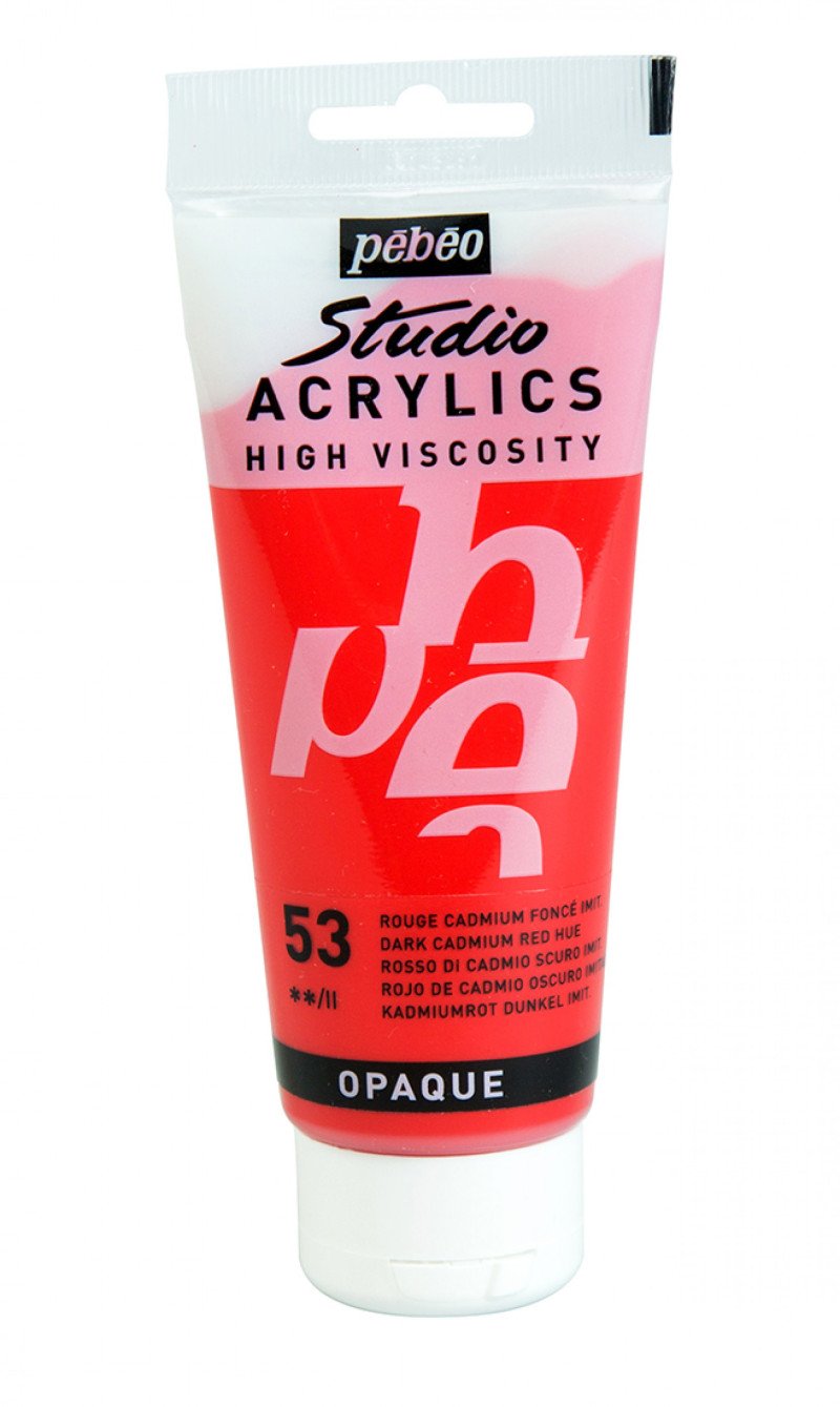 Pebeo Studio Acrylic - Dark Cadmium Red Hue