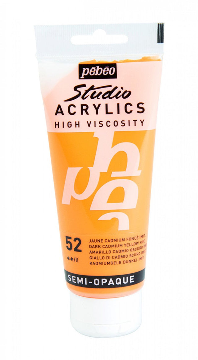 Pebeo Studio Acrylic - Dark Cadmium Yellow Hue