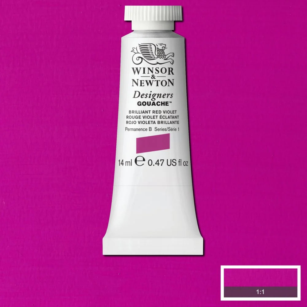 Winsor & Newton Designers' Gouache - Brilliant Red Violet S1 - 14ml