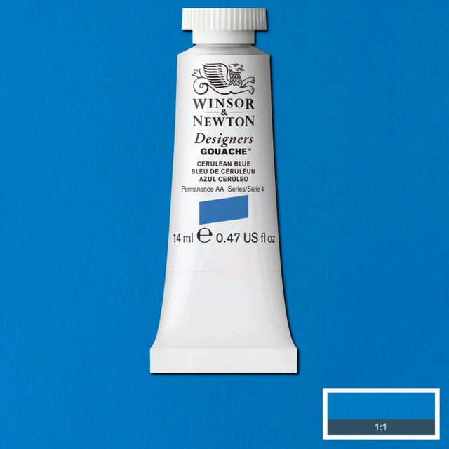 Winsor & Newton Designers' Gouache - Cerulean Blue S4 - 14ml