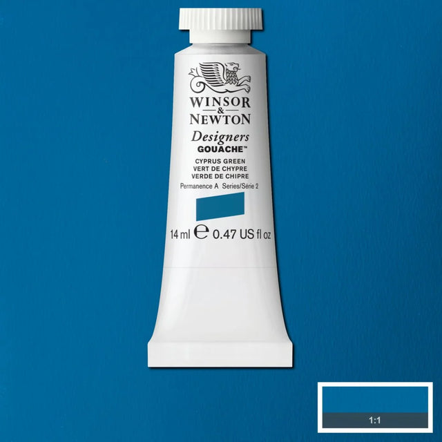 Winsor & Newton Designers' Gouache - Cyprus Green S2 - 14ml