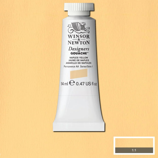 Winsor & Newton Designers' Gouache - Naples Yellow S1 - 14ml