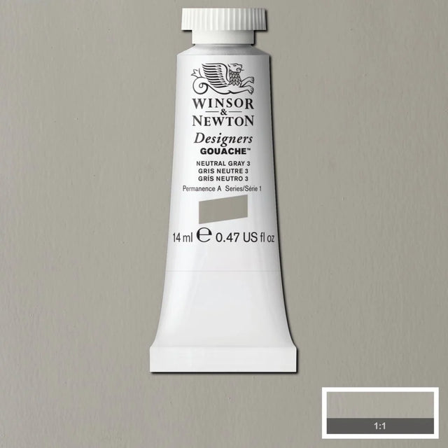 Winsor & Newton Designers' Gouache - Neutral Grey S1 - 14ml