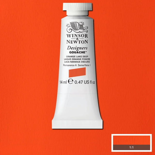 Winsor & Newton Designers' Gouache - Orange Lake Deep S1 - 14ml