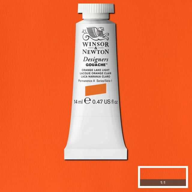 Winsor & Newton Designers' Gouache - Orange Lake Light S1 - 14ml