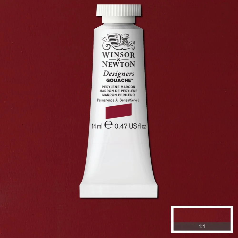 Winsor & Newton Designers' Gouache - Perylene Maroon S3 - 14ml