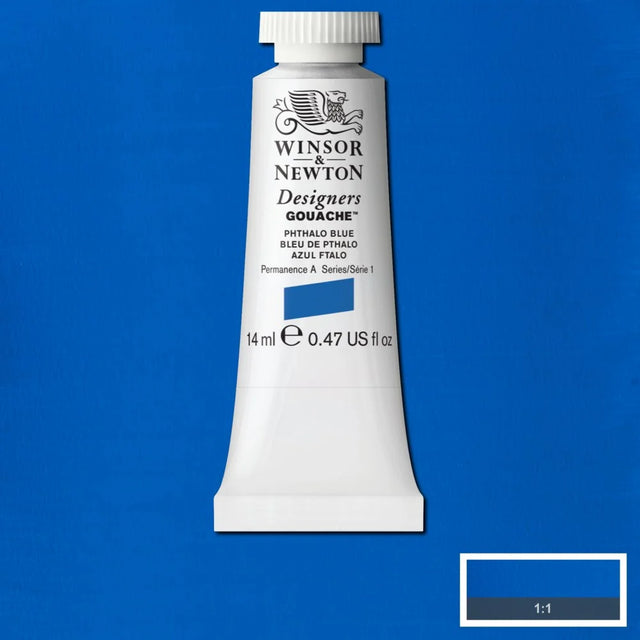 Winsor & Newton Designers' Gouache - Phthalo Blue S1 - 14ml