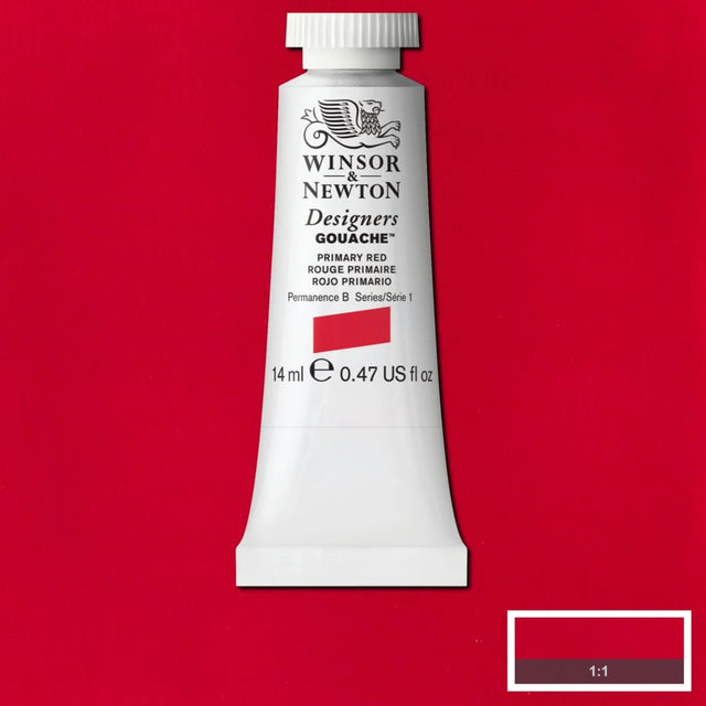 Winsor & Newton Designers' Gouache - Primary Red S1 - 14ml