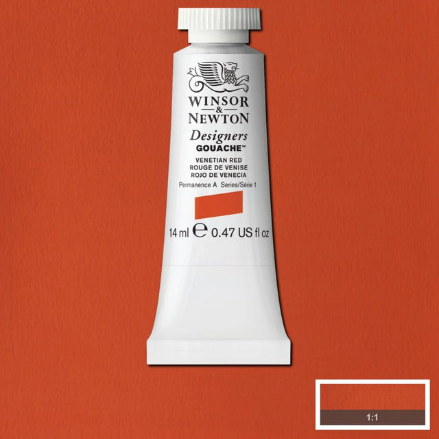 Winsor & Newton Designers' Gouache - Venetian Red S1 - 14ml
