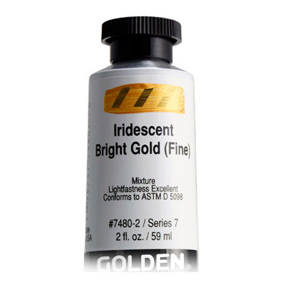 Golden Heavy Body Acrylic - Iridescent Bright Gold Fine S7