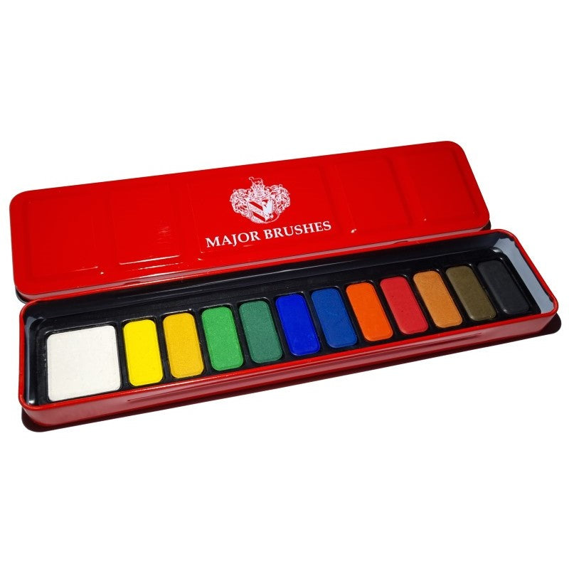 Economical Watercolour Set of 12 Whole Pans