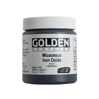 Golden Heavy Body Acrylic - Iridescent Micaceous Iron Oxide S4 - 237ml
