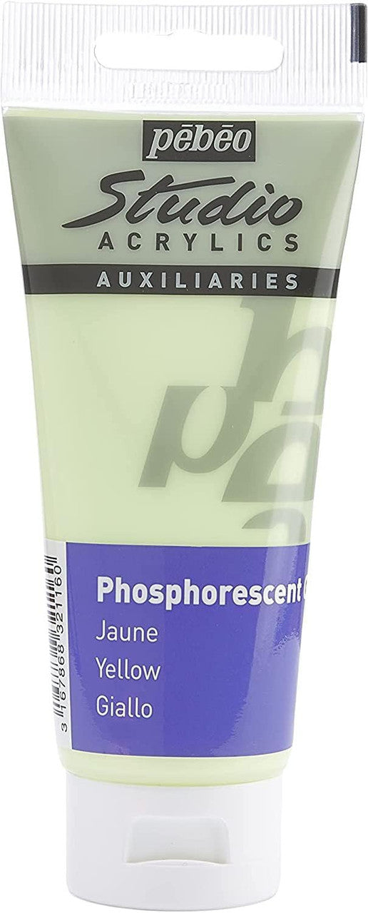 Pebeo Studio Acrylic - Phosphorescent Yellow 100ml