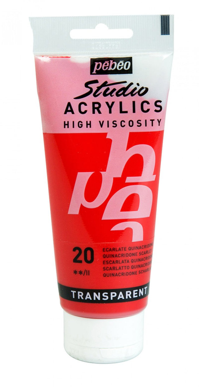 Pebeo Studio Acrylic - Quinacridone Scarlet
