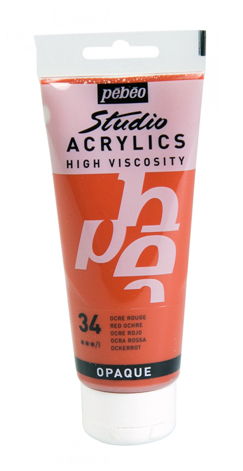 Pebeo Studio Acrylic - Red Ochre - 100ml