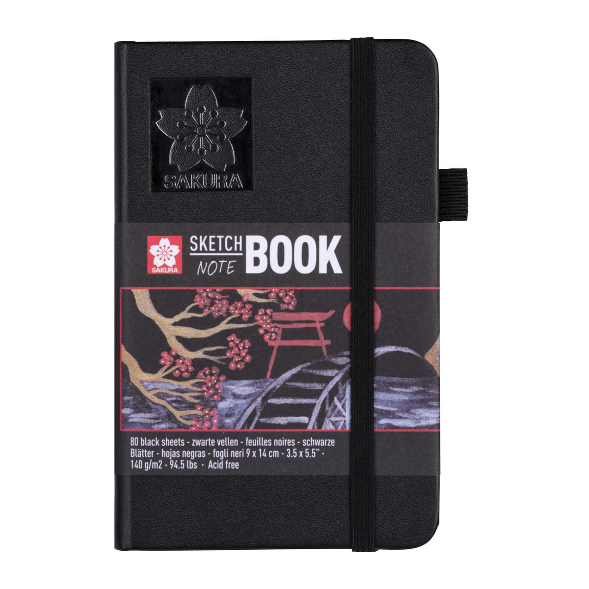 Sakura Sketchbook - Black Paper 140gsm - 9cm x 14cm