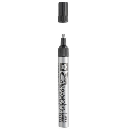 Sakura - Calligrapher Pen-Touch Marker Pen - Silver