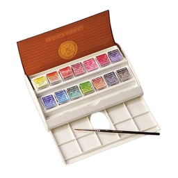 Sennelier Watercolour Travel Set - 14 x Half Pans