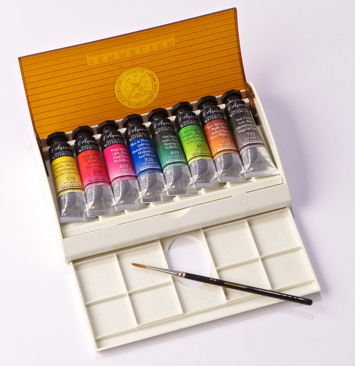 Sennelier Watercolour Travel Box - 8 x 10ml Tubes