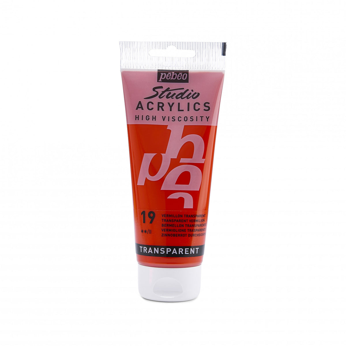 Pebeo Studio Acrylic - Transparent Vermilion